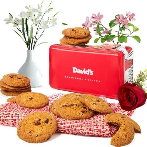 Vista 23 de David's Cookies Galletas recién horneadas – Deliciosa variedad suave hecha a mano – Exquisito regalo gourmet para amigos y familiares en ocasiones