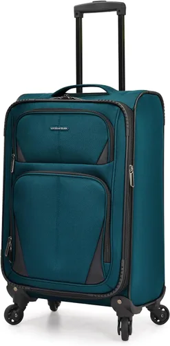 Vista 2 de U.S. Traveler Aviron Bay - Equipaje extensible con ruedas giratorias, Color verde azulado.), US08125E23