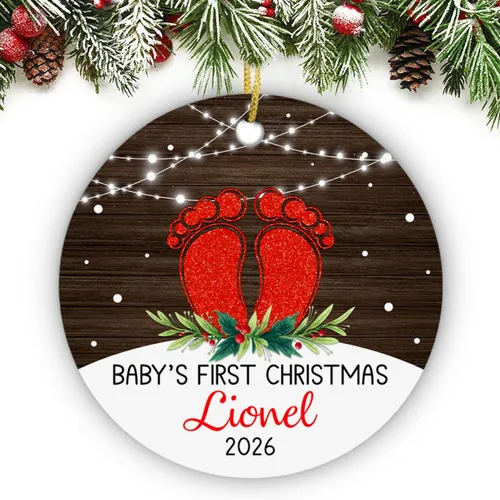 Vista 12 de Adorno de conejito de bebé, adorno personalizado con nombre y año para recién nacido 2026, decoración de conejo de Navidad personalizada, regalo