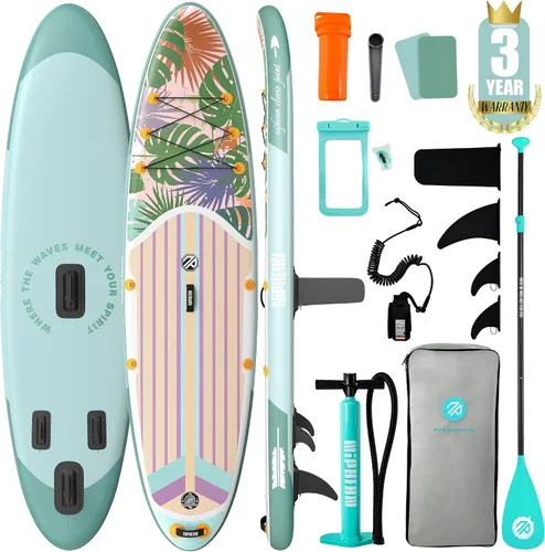 Vista 10 de Niphean Inflatable Stand Up Paddle Board with SUP Accessories