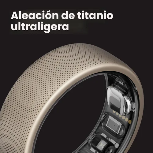 Vista 5 de Amazfit Helio Smart Ring, monitor de sueño/corazón, resistente al agua, iOS