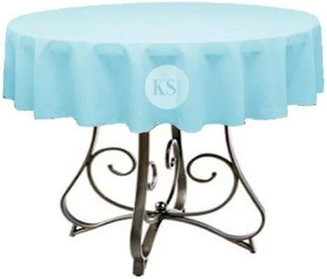 Vista 37 de Mantel redondo de poliéster de 72 pulgadas, disponible en más de 45 colores, ideal para restaurantes y superposiciones versátiles de eventos, elige
