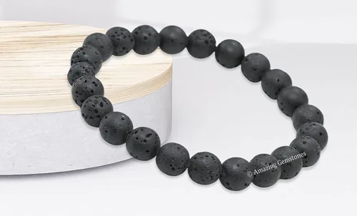 Vista 151 de Amazing Gemstone Crystal Bracelet for Women Men's Gifts - Protection Healing Crystal Bracelet - 8mm Gemstone Beaded Stretchable Bracelet Pulseras