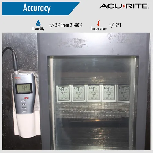 Vista 7 de Apera Instruments Kit de probador de pH impermeable AI209 Value Series PH20, ± 0.1 pH de precisión y AcuRite 00613 higrómetro digital y termómetro