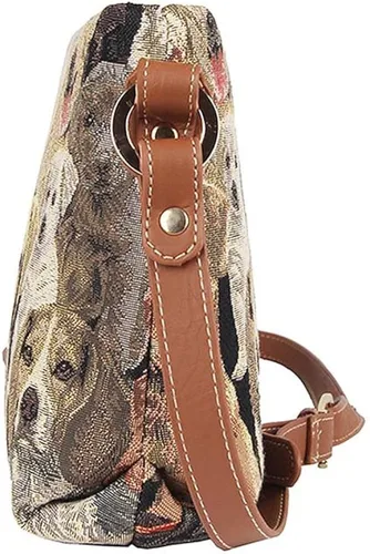 Vista 3 de Signare XB02-LAB - Bolso cruzado de tapiz para mujer, diseño de perro labrador, Labrador