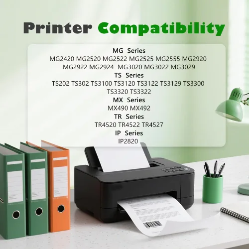 Vista 2 de PG-245XL - Cartuchos de tinta negra compatibles con Canon Ink 245 XL, repuesto para 245 tinta negra, funciona con impresora PIXMA MG2420 MG2520