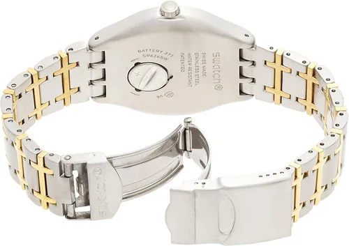 Vista 2 de Swatch Reloj de dos tonos de cuarzo con pantalla analógica YWS410G para hombre, Reloj de cuarzo