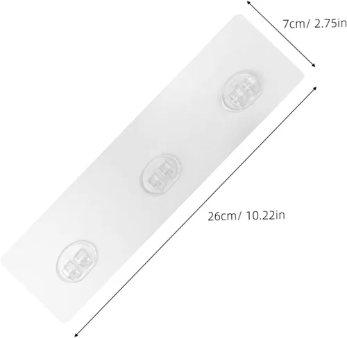 Vista 2 de MAGICLULU 4pcs PE Adhesive Hooks for Kitchen and Closet Storage, Detachable