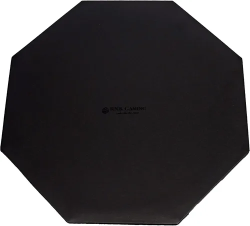 Vista 5 de Bandeja rodante de dados octágonos de 11.5 pulgadas, color negro Piel sintética, terciopelo