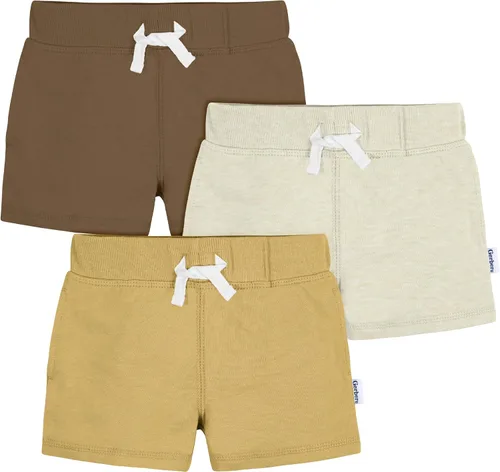 Vista 13 de Gerber Paquete de 3 pantalones cortos de punto para bebés y niños pequeños Azul