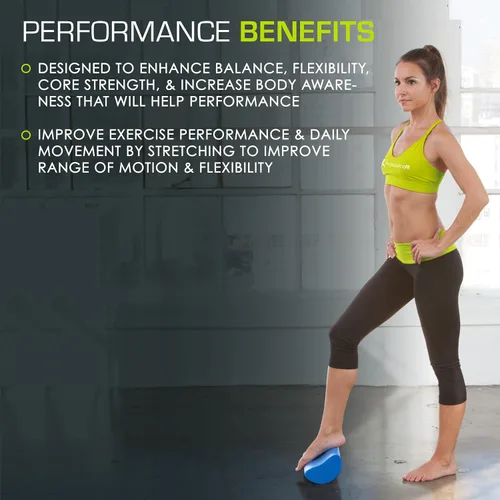 Vista 4 de ProsourceFit Flex Foam Rollers for Muscle Massage, Physical Therapy, Core & Balance Exercises Stabilization