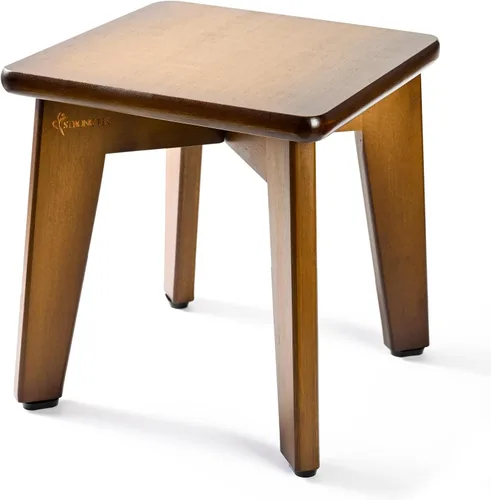 Vista 13 de StrongTek Taburete de Paso de Bambú Resistente con Pies Antideslizantes, Montaje Fácil, Capacidad de 350 LBS, Ideal para Niños y Adultos, Perfecto