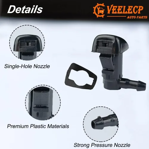 Vista 3 de 2 pulverizadores de boquilla para limpiaparabrisas compatibles con modelos Fusion Milan MKZ Select