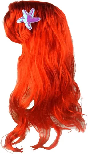 Vista 3 de BLOOMIRO Disfraz de princesa Ariel de sirena para niñas pequeñas, disfraz de cosplay con accesorios