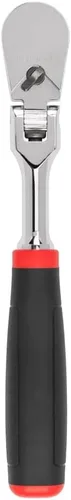 Vista 10 de TEKTON Trinquete de agarre cómodo de liberación rápida con cabezal flexible de 1/4 pulgadas x 6 pulgadas SRH32006