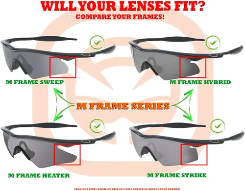 Vista 3 de SeekOptics - Kit de repuesto compatible con gafas de sol Oakley M