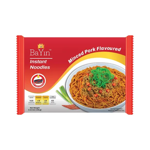Vista 5 de Bayin - Fideos instantáneos - no fritos - secos 3.53oz (100g) (5, sabor a pollo y coco)