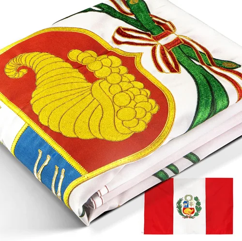 Vista 9 de Anley Fly Breeze - Bandera de Perú de 3 x 5 pies, color vivo y a prueba de decoloración, cabecera de lona y doble costura, banderas nacionales