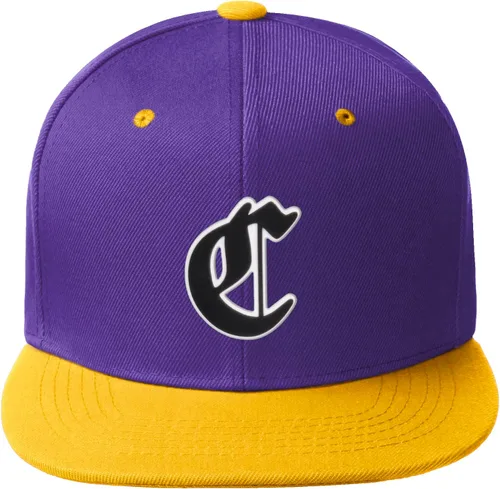 Vista 137 de Daxton Gorra clásica con visera de billete plano con letras del alfabeto inglés antiguo de la A a la Z