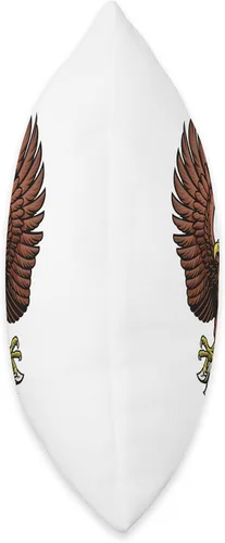 Vista 2 de Adler Vogel Eagle American Flag Vulture Falcon Throw Pillow, 16x16, Multicolor