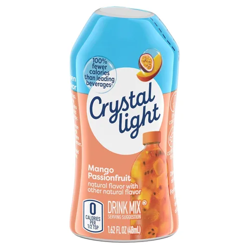 Vista 3 de Crystal Light Paquete variado de mezcla de bebidas líquidas, frambuesa azul y mango maracuyá (1.6 onzas cada una) (paquete variado)