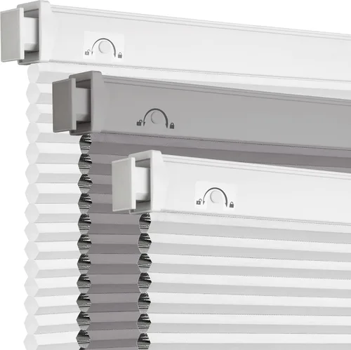 Vista 10 de Grandekor Persianas celulares inalámbricas sin taladro, opacas, persianas de panal para ventanas interiores, protección UV, privacidad, sin taladro