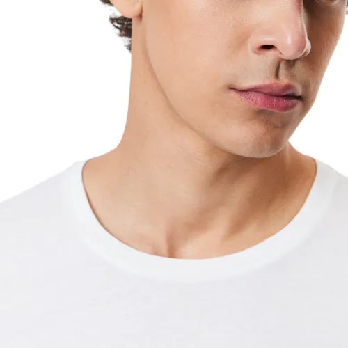 Vista 5 de Lacoste Essentials - Camisetas para hombre (3 unidades, 100% algodón, ajuste regular)
