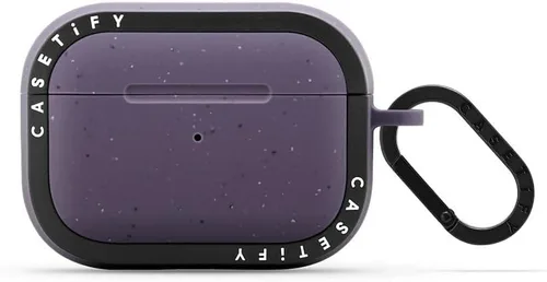 Vista 5 de CASETiFY Bounce Airpods Pro (1ª/2ª generación) - Funda con anillo, color carbón mate