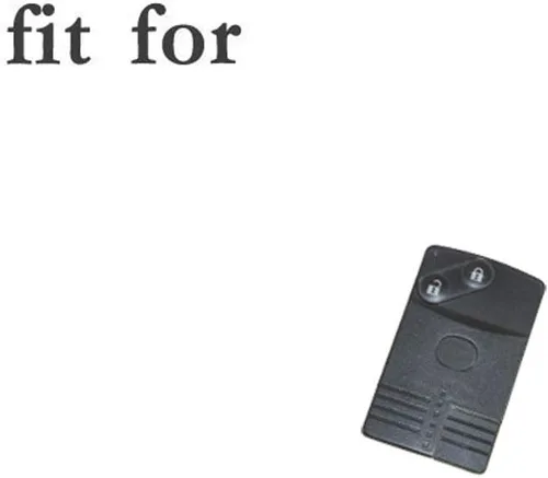Vista 3 de SEGADEN Funda protectora de silicona compatible con MAZDA 2 botones Smart Card Remote Key Fob CV4532 azul claro