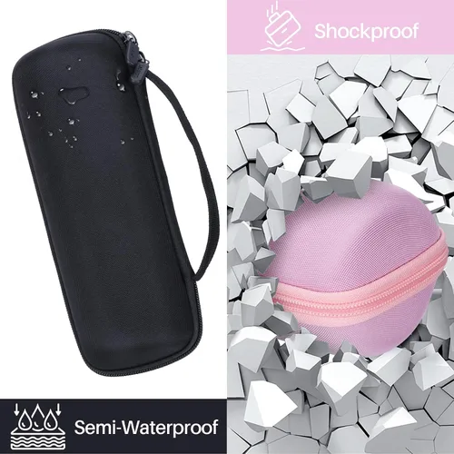 Vista 7 de Funda rígida compatible con JBL Flip 7 6 5 4 Altavoz portátil impermeable (funda negra)
