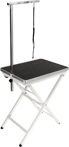 Vista 9 de Flying Pig Grooming Mini tamaño Pet Dog Mesa de aseo portátil (púrpura)