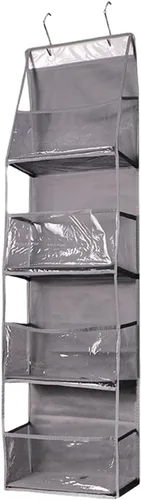 Vista 5 de Organizador de almacenamiento para colgar sobre la puerta, para colgar en el armario, dormitorio, hogar, organizador