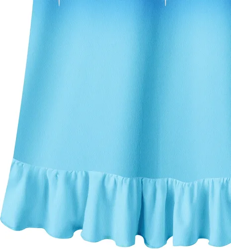 Vista 5 de AMEIME Vestido de princesa de fantasía para niñas pequeñas, vestido de disfraz de princesa con mangas con vuelo, traje casual para uso diario