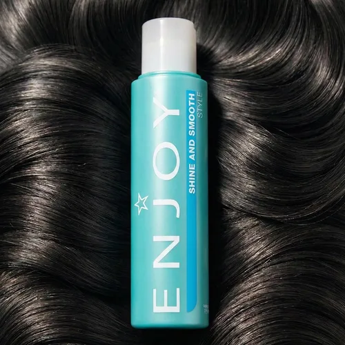 Vista 6 de Enjoy Fórmula Shine & Smooth, control del encrespamiento y bloqueo de la humedad para cabello sedoso y ligero (3.4 oz)