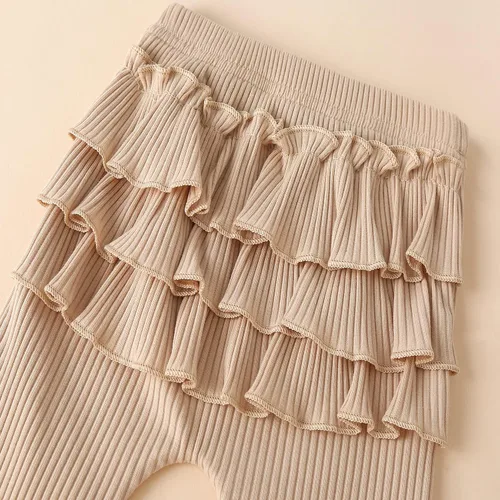 Vista 5 de Conjunto de mameluco y pantalón de manga larga para niña de 3 piezas