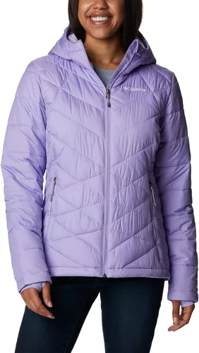 Vista 25 de Columbia Chaqueta larga con capucha Heavenly para mujer Verde (Stone Green)