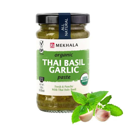 Vista 12 de Mekhala Pasta de curry verde tailandés sin gluten orgánica 3.53 onzas