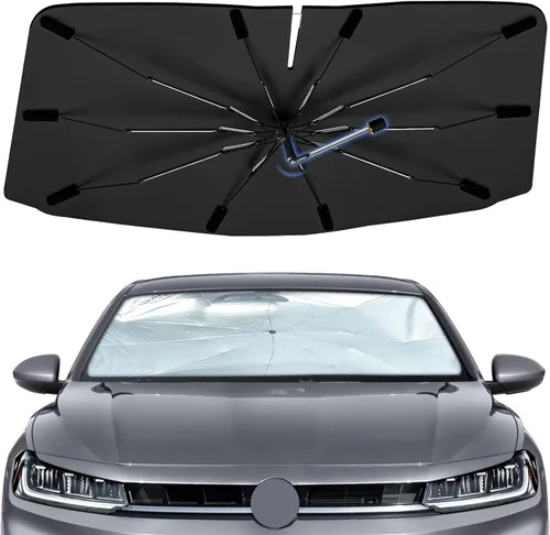 Vista 8 de Sombrilla Parasol para Parabrisas para Mazda 3 2014-2026, Parasol Plegable para Coche para Ventana Delantera, Visera Protectora Solar Altamente