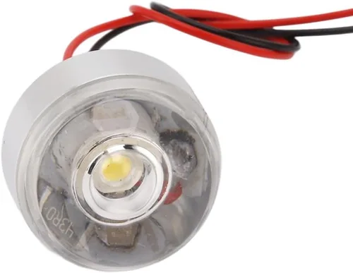 Vista 4 de Paquete de 5 mini luces LED de 12 V y 1 W, aluminio, plata