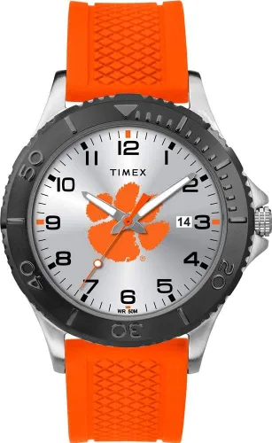 Vista 40 de Timex Tribute Men's Collegiate Gamer 42mm Watch – Georgia Bulldogs with Black Silicone Strap