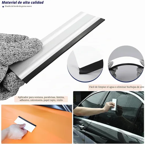 Vista 7 de Ehdis 7-8 piezas de película protectora de vidrio de autos, herramientas de instalación de matriz de envoltorio de autos con kit de pistola de calor