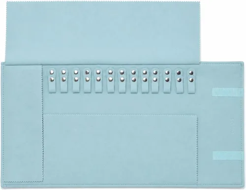 Vista 4 de UnionPlus Travel Necklaces Roll Organizer Anti-Tangle Air Blue Azul aire