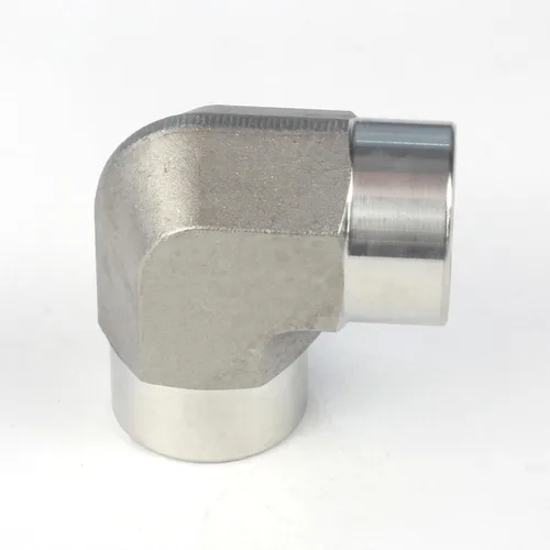 Vista 4 de HFS (R) Montaje de tubería de acero inoxidable 304, codo de 90 grados, 1/2 "NPT hembra x 1/2" NPT hembra