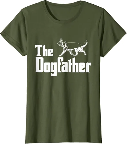 Vista 53 de The Dogfather Pastor Alemán - Camiseta de regalo divertida, Negro, S