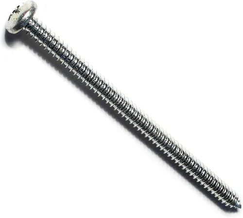 Vista 3 de Hard-to-Find Fastener 014973297435 - Tornillos de hoja metálica con cabeza Phillips Pan, 4 x 1, 100