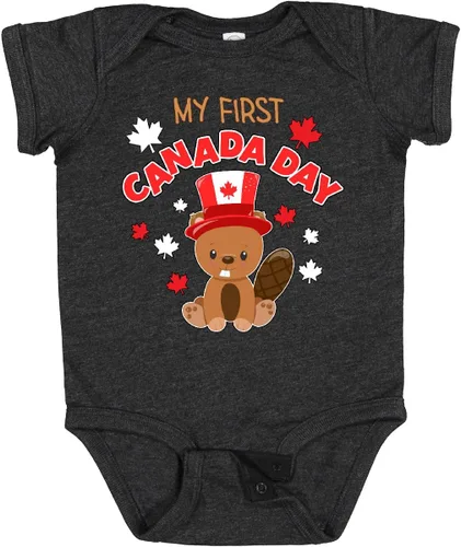Vista 18 de inktastic My First Canada Day Baby Bodysuit