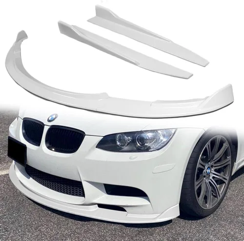 Vista 9 de Q1-TECH, 5 piezas de borde delantero + falda lateral Rocker Winglet Canard difusor ala compatible con BMW E90/E92/E93 (solo modelos M3) 2008-2013