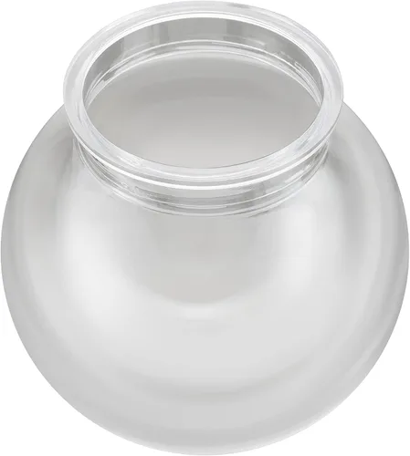 Vista 4 de Aspen Creative 28001-60-41, Globo de lámpara de poste de 6" de acrílico transparente de repuesto con cuello de 3-3/4