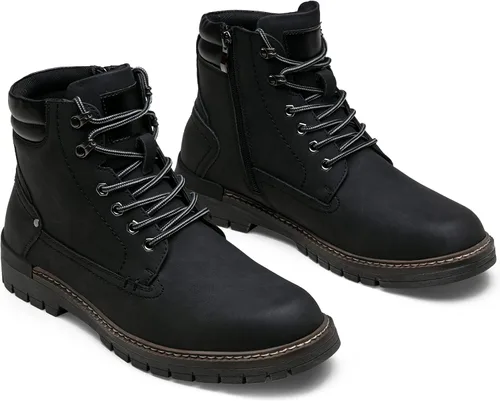 Vista 6 de Jousen Botas casuales para hombre, botas chukka con cremallera a la moda