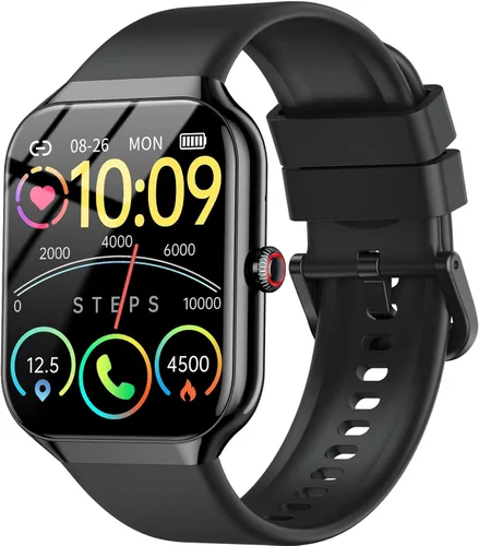 Vista 4 de Fempoin Reloj inteligente para hombres y mujeres (respuesta/hacer llamadas), nuevo reloj inteligente HD de 1.96 pulgadas, rastreador de actividad